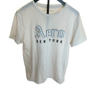Aeropostale White Graphic Tee